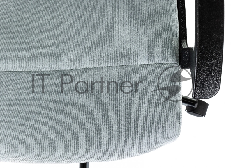 Кресло Бюрократ Triest Fabric серо-голубой Light-28 крестов. металл черный