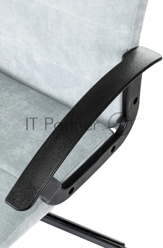 Кресло Бюрократ Triest Fabric серо-голубой Light-28 крестов. металл черный