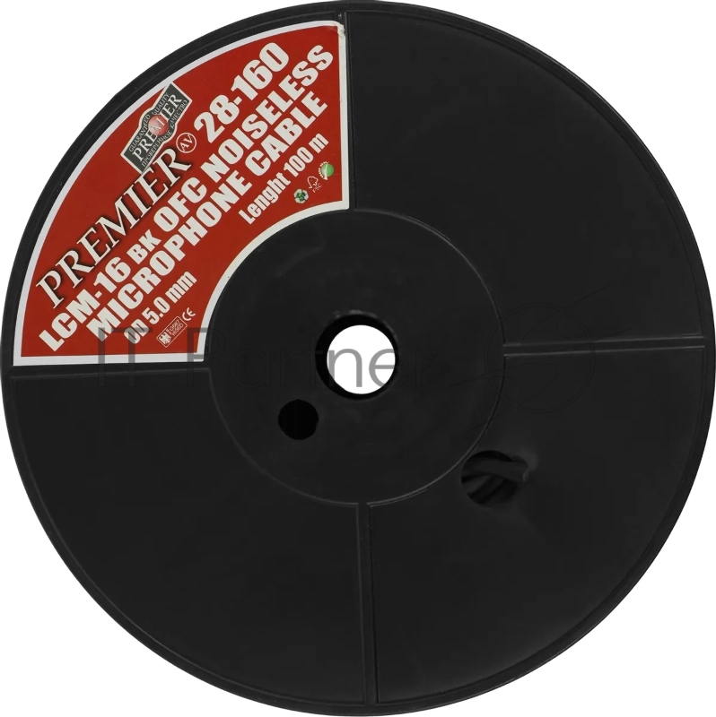 Кабель акустический Premier LCM-16 BK 100м. черный (28-160 100)