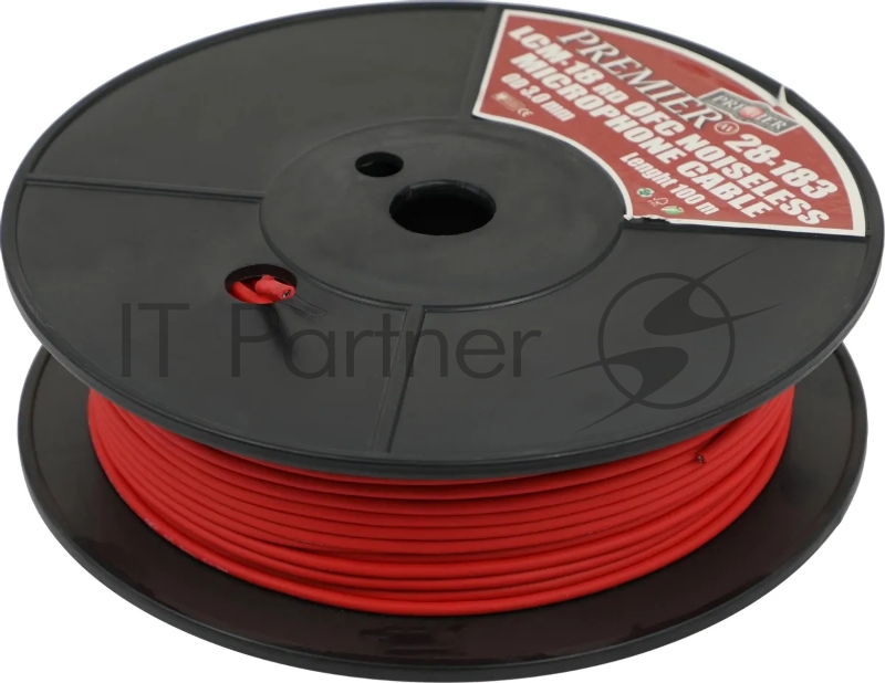 Кабель акустический Premier LCM-18 RD 100м. красный (28-183 100)