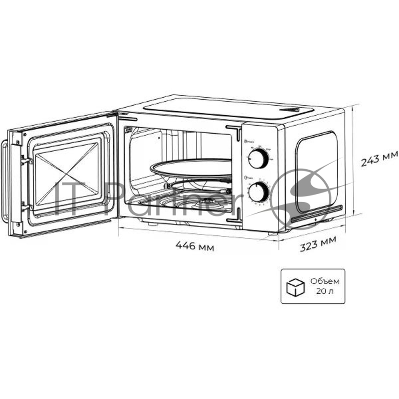 Микроволновая печь LEX FSMO 20.01N WH