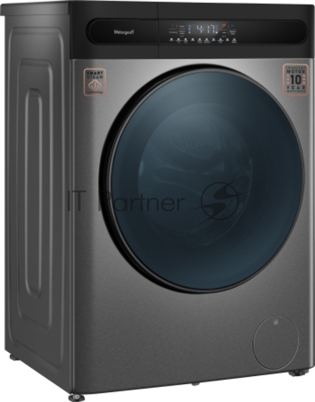 Стиральная машина Weissgauff WMD 49411 DC Inverter класс: B загр.фронтальная макс.:11кг (с сушкой) темно-серебристый инвертер