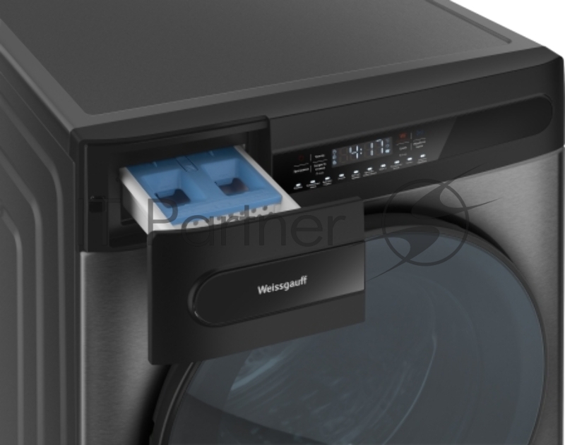 Стиральная машина Weissgauff WMD 49411 DC Inverter класс: B загр.фронтальная макс.:11кг (с сушкой) темно-серебристый инвертер
