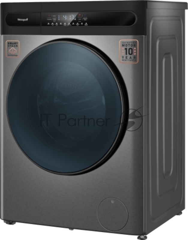 Стиральная машина Weissgauff WMD 49411 DC Inverter класс: B загр.фронтальная макс.:11кг (с сушкой) темно-серебристый инвертер