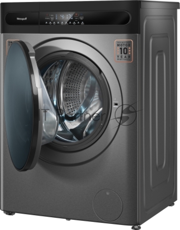 Стиральная машина Weissgauff WMD 49411 DC Inverter класс: B загр.фронтальная макс.:11кг (с сушкой) темно-серебристый инвертер