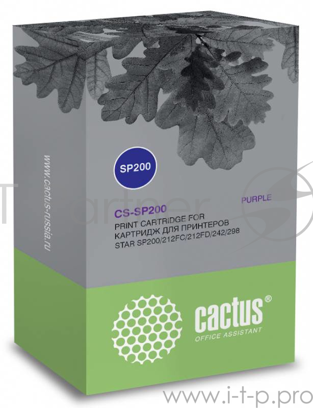 Картридж ленточный Cactus CS-SP200 фиолетовый для Star SP200/212FC/212FD/242/298