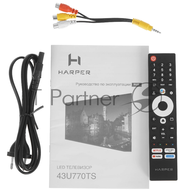 Телевизор LED 43” HD Harper 43U770TS