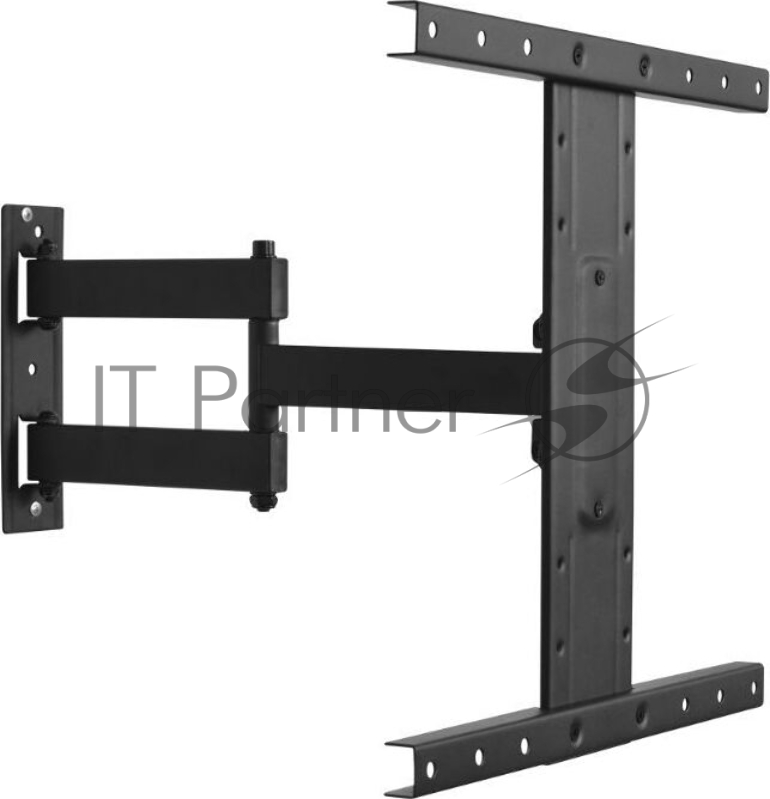 Кронштейн MD 3404 23-60 черный Нагрузка до 35кг Вращение +/-3 гр Угол наклона +/-12 гр Угол поворота 180 гр VESA: от 200x200 до 400х400 ммь Расстояние от стены 39-455 мм Комплектуется набором крепежа Встроенный уровень для точной установки