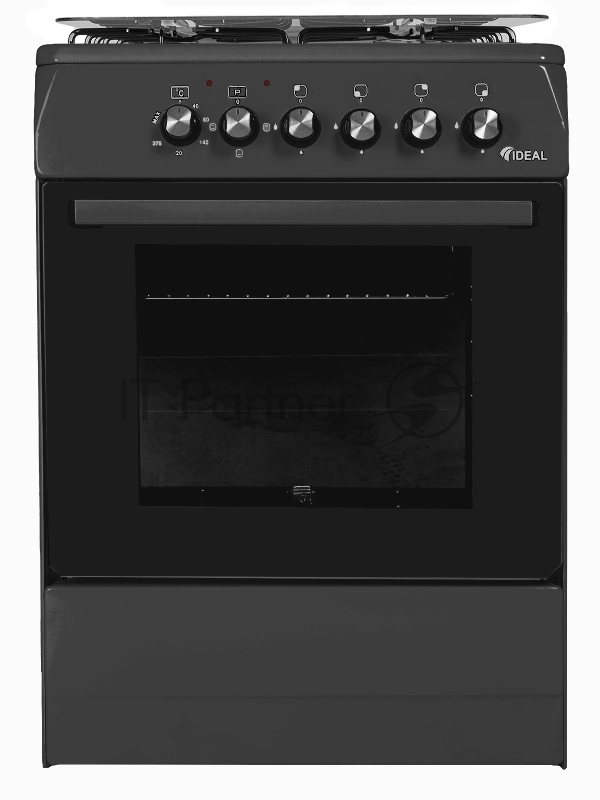 Кухонная плита IDEAL с электродуховкой L 110 чёрный Econom ГК