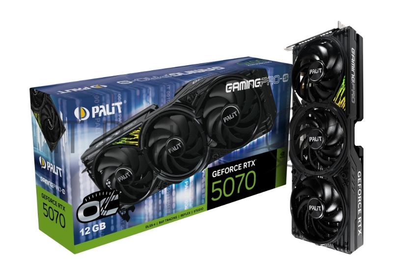 Видеокарта Palit PA-RTX5070Ti GAMINGPRO-S OC 16GB