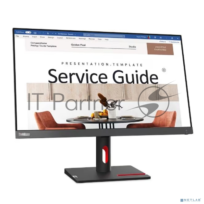 Монитор Lenovo 23.8 ThinkVision S24i-30 черный IPS LED 4ms 16:9 HDMI матовая 1300:1 250cd 178гр/178гр 1920x1080 100Hz VGA FHD 3.8кг