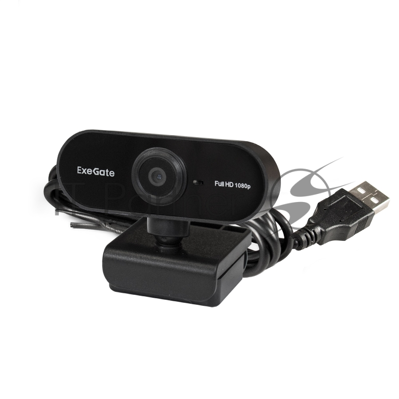 Веб-камера ExeGate Stream C925 Full HD (2Мп, 1920х1080, 1080P, 30fps, поддержка H.264, фиксированный фокус, 4-линзовый объектив, микрофон с шумоподавлением, универсальное крепление, USB, кабель 1,5 м, Windows® 7/8/10/11, Mac OS 10.6 и выше, Chrome OS