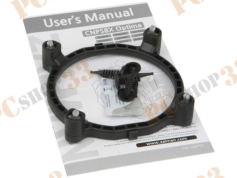 Кулер для процессора Socket775/115x/AM2/AM3/FM1/FM2 Zalman CNPS8X Optima