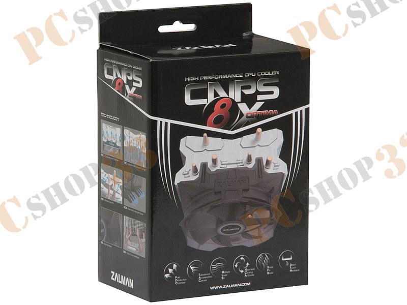 Кулер для процессора Socket775/115x/AM2/AM3/FM1/FM2 Zalman CNPS8X Optima