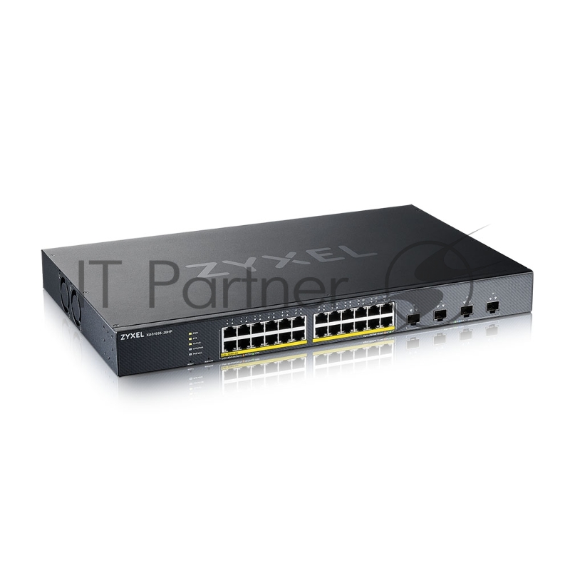 Коммутатор Smart L3 Lite PoE+ Zyxel NebulaFlex XGS1935-28HP, rack 19, 24xGE PoE+, 4xSFP+, бюджет PoE 375 Вт