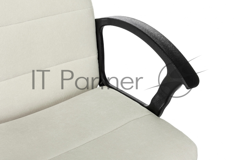 Кресло Бюрократ Triest Fabric молочный Velvet 20 крестов. металл черный