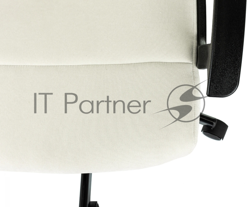 Кресло Бюрократ Triest Fabric молочный Velvet 20 крестов. металл черный