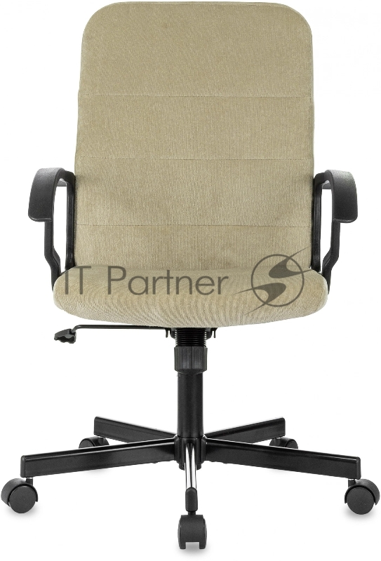 Кресло Бюрократ Triest Fabric песочный Light-21 крестов. металл черный