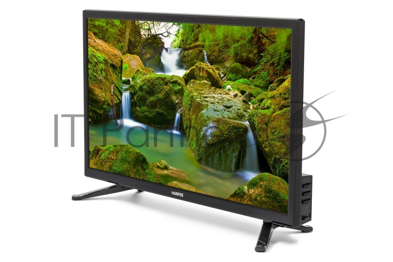 Телевизор Harper 24R470T DVB-T2/T/C,HD_READY 24 (61см), разрешение 1366х768, цифровой тюнер DVB-T2/DVB-T/DVB-C, системы цветности аналогового ТВ SECAM, PAL, системы цветности для AV SECAM, PAL, NTSC, декодер стереозвука NICAM, формат изображения 16: