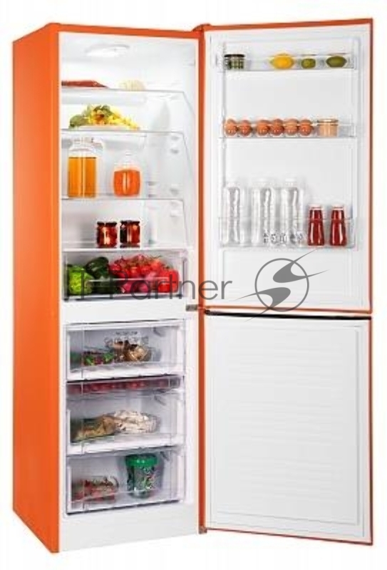 Холодильник Nordfrost NRB 152 Or оранжевый двухкамерный 205/115л морозилка снизу