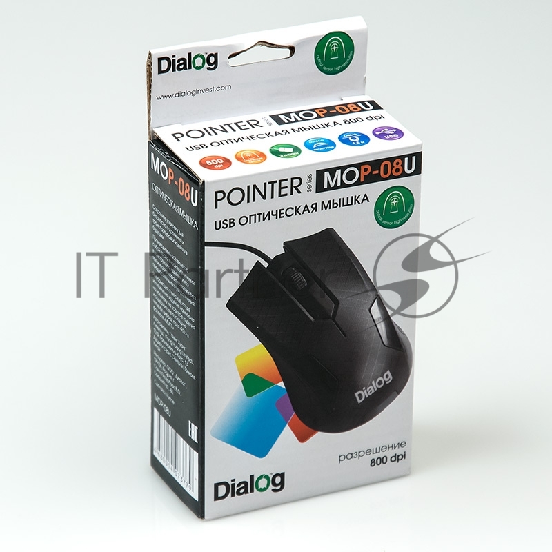 Проводная оптическая мышь Dialog Pointer MOP-08U