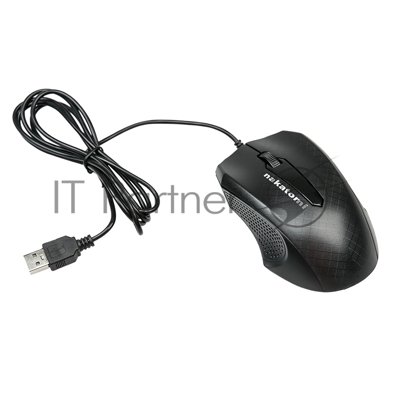 Проводная оптическая мышь Nakatomi MON-07U черный