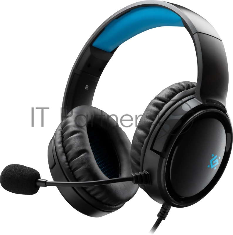 Гарнитура игровая DEFENDER (64548) Abyss черный, провод 2 м