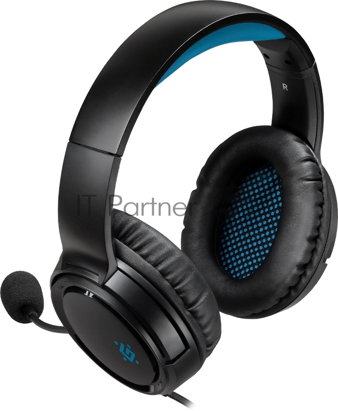 Гарнитура игровая DEFENDER (64548) Abyss черный, провод 2 м