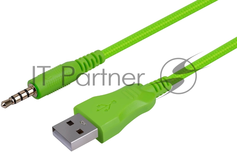 Гарнитура игровая DEFENDER (64552) Toxic черный, 7.1, LED, провод 2 м