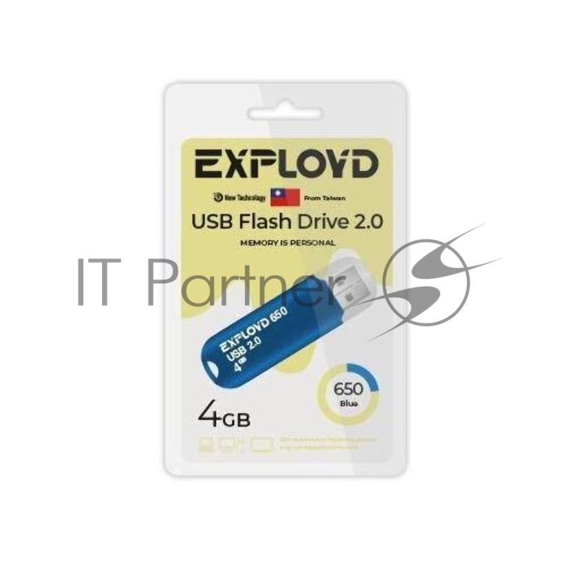 Флэш-накопитель EXPLOYD EX-4GB-650-Blue