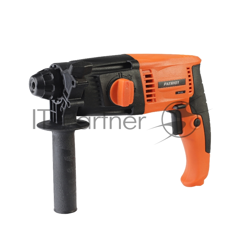 Перфоратор PATRIOT RH 233, SDS+, мощность 650Вт, 2,2 Дж, 3 режима работы, макс.диаметр 24мм, глубиномер, дополнительная ручка, кейс