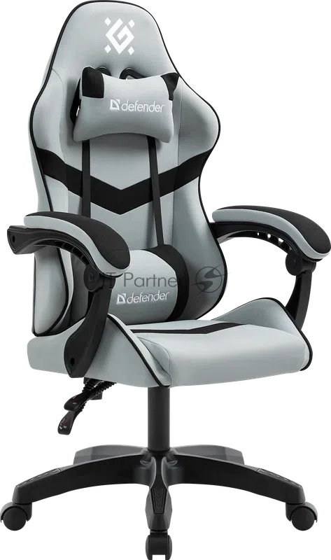 Кресло игровое Defender Savage Серый/черн,класс 2,ткань