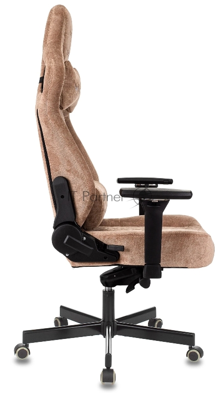 Кресло игровое Knight Hunter светло-коричневый Alfa 731 крестов. металл