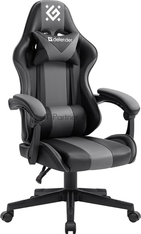 Кресло игровое DEFENDER (64479) Cosmic Черный/Серый,класс 4,PU