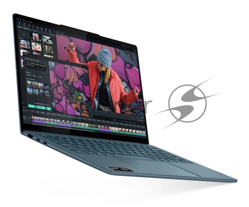 Ноутбук/ Lenovo Yoga Slim 7 14AKP10 14(2880x1800 OLED)/AMD Ryzen AI 7 350(2Ghz)/32768Mb/1024PCISSDGb Radeon 860M/Cam/BT/WiFi/70WHr/war 1y/1.19kg/tidal teal/Win11Home + 65W, RU kbd