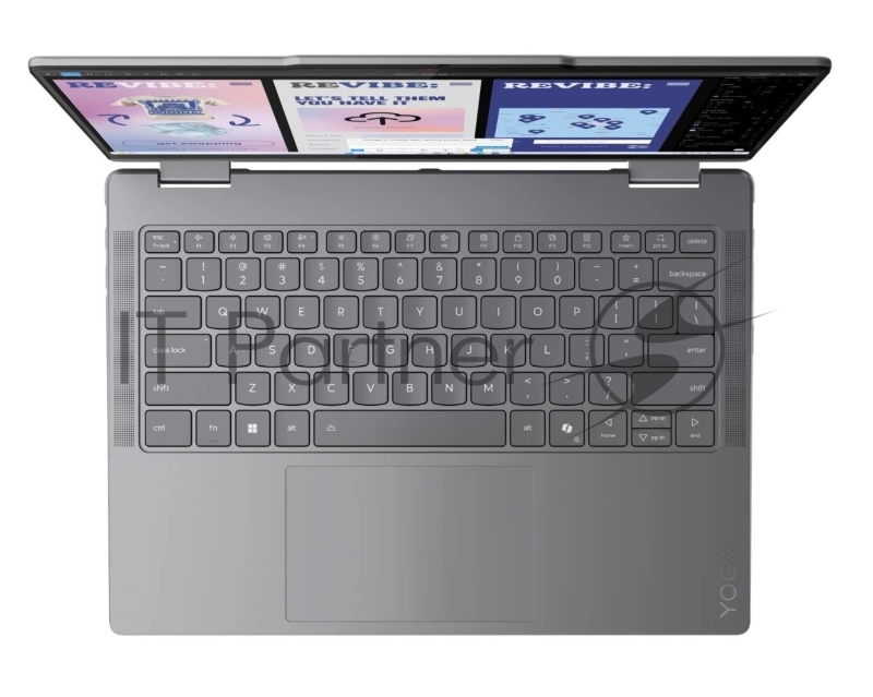 Ноутбук/ Lenovo Yoga 7 2-in-1 14ILL10 14(1920x1200 OLED)/Touch/Intel Core Ultra 7 256V(2.2Ghz)/16384Mb/1024PCISS Arc graphics/Cam/BT/WiFi/70WHr/war 1y/1.38kg/luna grey/Win11Home + 65W, Pen, RU kbd