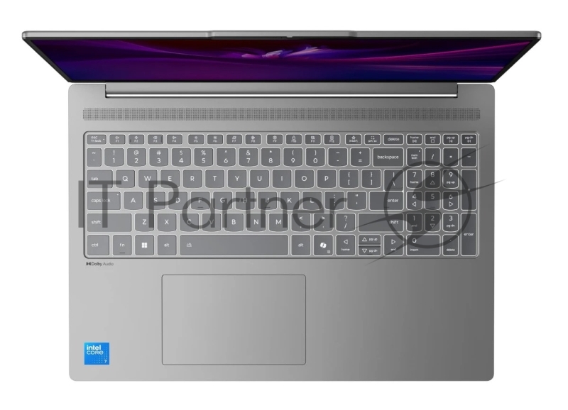 Ноутбук/ Lenovo IdeaPad Slim 5 16IRH10R 16(2880x1800 OLED)/Intel Core 5 210H(2.2Ghz)/32768Mb/1024PCISS Graphics/Cam/BT/WiFi/80WHr/war 1y/1.76kg/luna grey/noOS + 100W, RU kbd