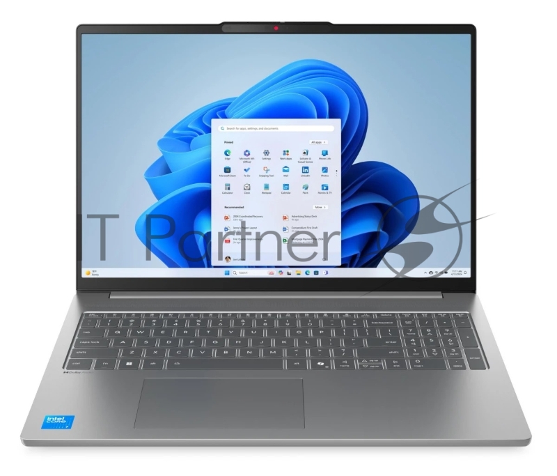 Ноутбук/ Lenovo IdeaPad Slim 5 16IRH10R 16(2880x1800 OLED)/Intel Core 5 210H(2.2Ghz)/32768Mb/1024PCISS Graphics/Cam/BT/WiFi/80WHr/war 1y/1.76kg/luna grey/noOS + 100W, RU kbd