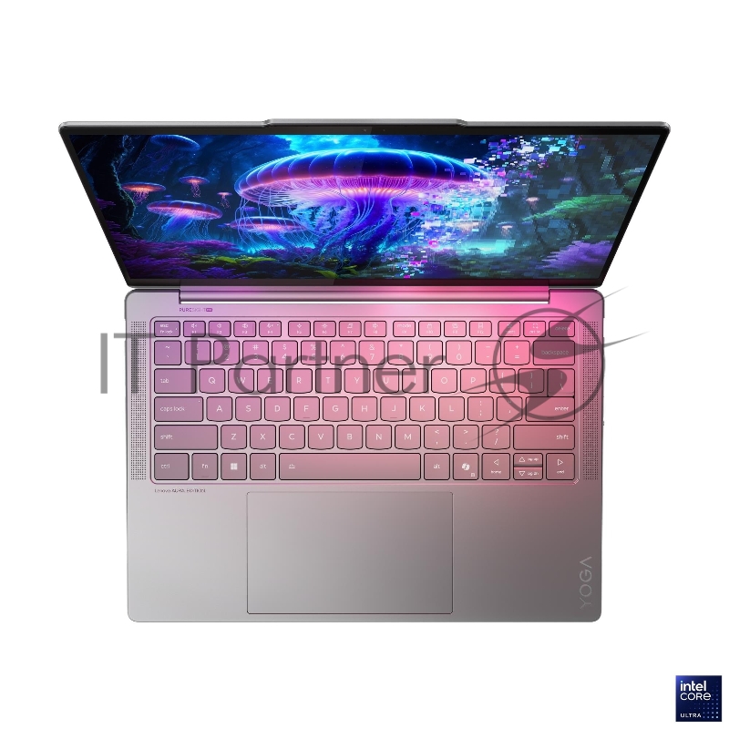 Ноутбук/ Lenovo Yoga Slim 7 14ILL10 14(2880x1800 OLED)/Intel Core Ultra 7 256V(2.2Ghz)/16384Mb/1024PCISS Arc Graphics 140V/Cam/BT/WiFi/70WHr/war 1y/1.19kg/luna grey/Win11Home + 65W, RU kbd