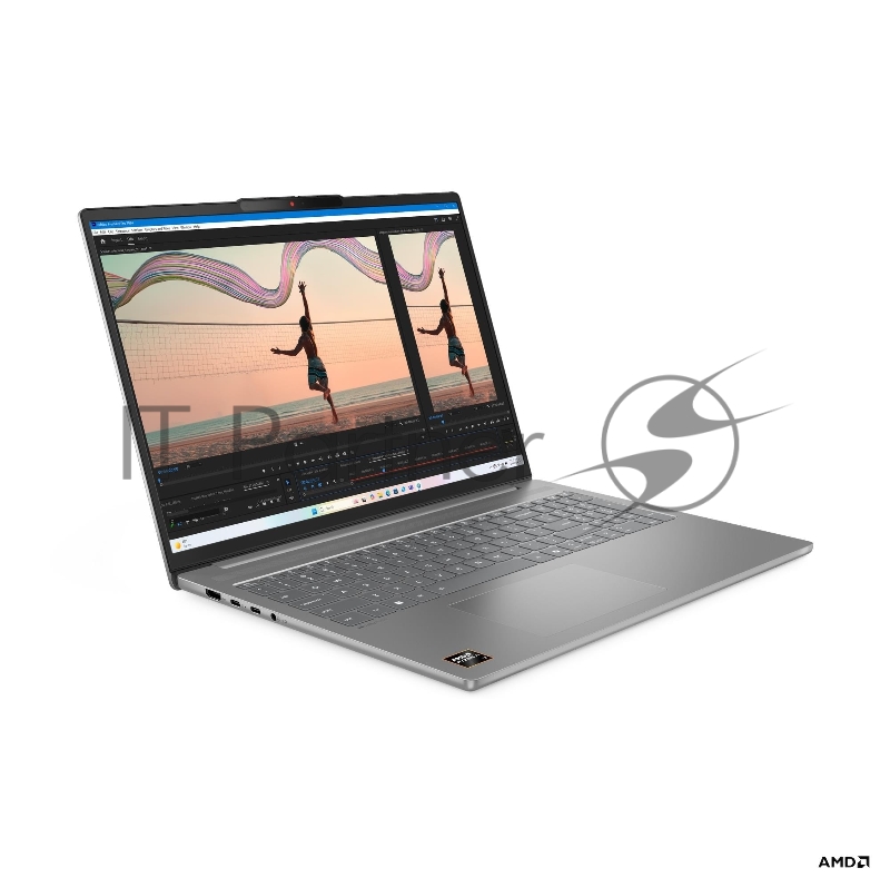 Ноутбук Lenovo IdeaPad Slim 5 16AKP10 16(2880x1800 OLED)/AMD Ryzen AI 7 350(2Ghz)/16384Mb/512PCISSDGb/ Radeon 860M/Cam/BT/WiFi/80WHr/war 1y/1.76kg/luna grey/noOS + 100W, RU kbd