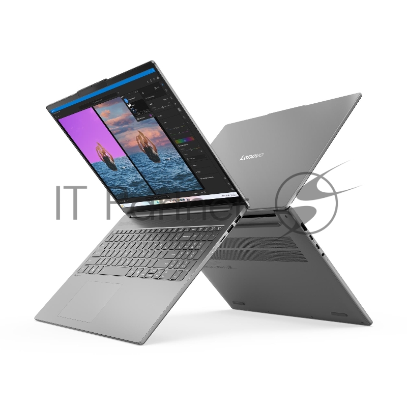 Ноутбук/ Lenovo IdeaPad Slim 5 16AHP10 16(2880x1800 OLED)/AMD Ryzen 7 8845HS(3.8Ghz)/16384Mb/512PCIS Radeon 780M/Cam/BT/WiFi/80WHr/war 1y/1.76kg/luna grey/noOS + 100W, RU kbd