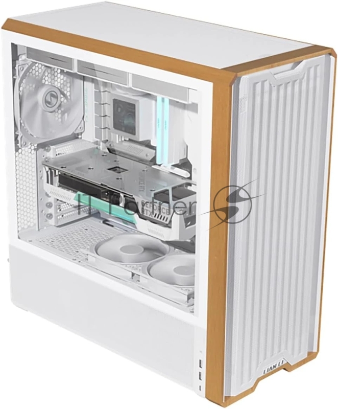 Корпус Lian-Li Lancool 217 белый без БП ATX 2xUSB3.0 audio bott PSU