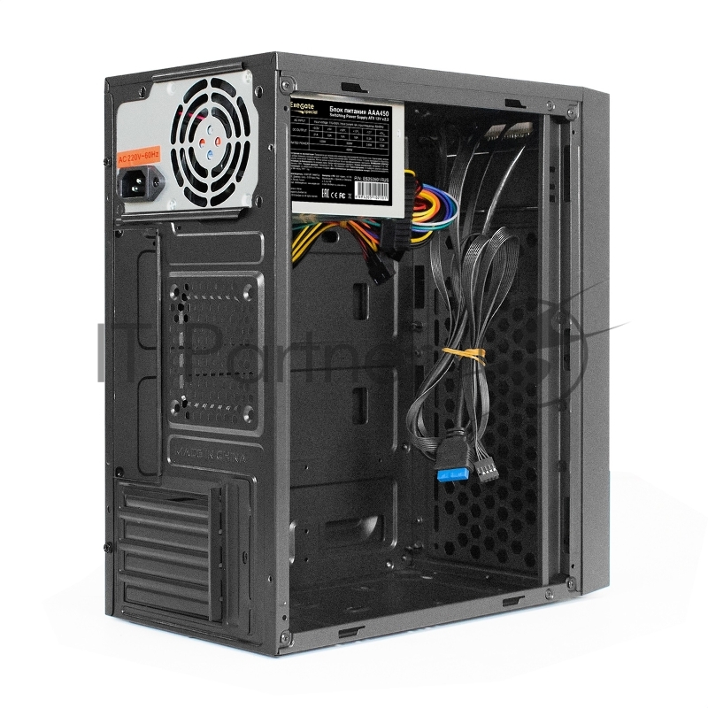 Корпус Minitower ExeGate BAA-113U-UNS350 (mATX, БП UNS350 с вент. 12см, 2*USB+1*USB3.0, аудио, черный)