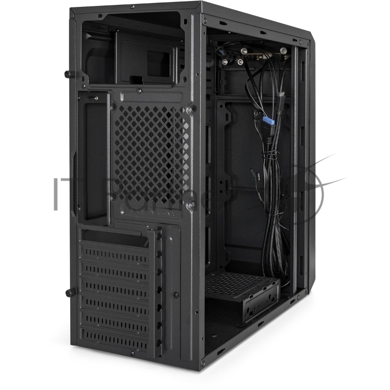 Корпус Miditower ExeGate XP-332UC-UNS350 (ATX, БП UNS350 с вент. 12см, 2*USB3.0+1*TypeC, аудио, черный)