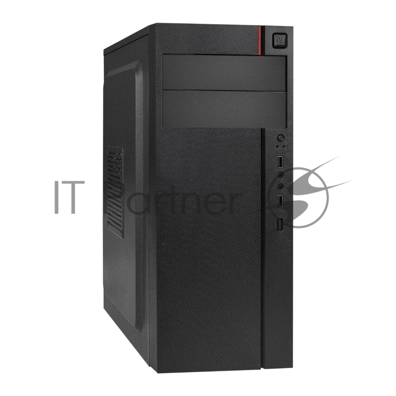 Корпус Miditower ExeGate AA-440-UNS450 (ATX, БП UNS450 с вент. 12см, 2*USB, аудио, черный)