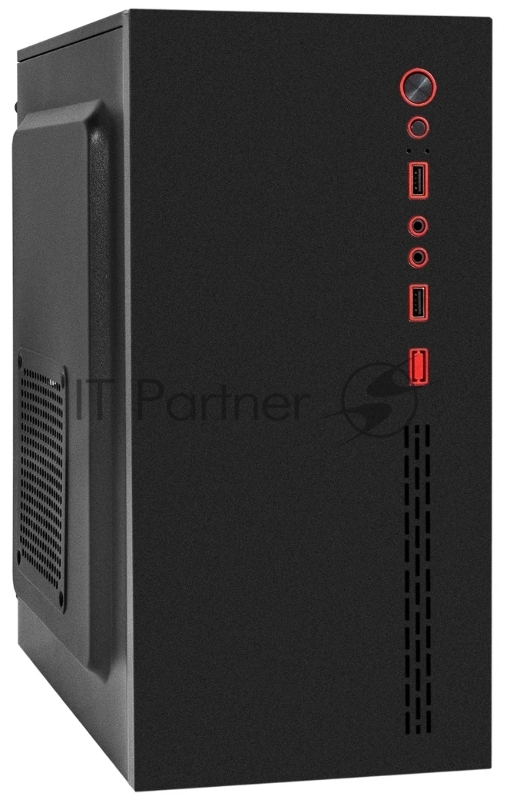 Корпус Miditower ExeGate AA-443U-UNS400 (ATX, БП UNS400 с вент. 12см, 2*USB+1*USB3.0+HD Audio, черный)