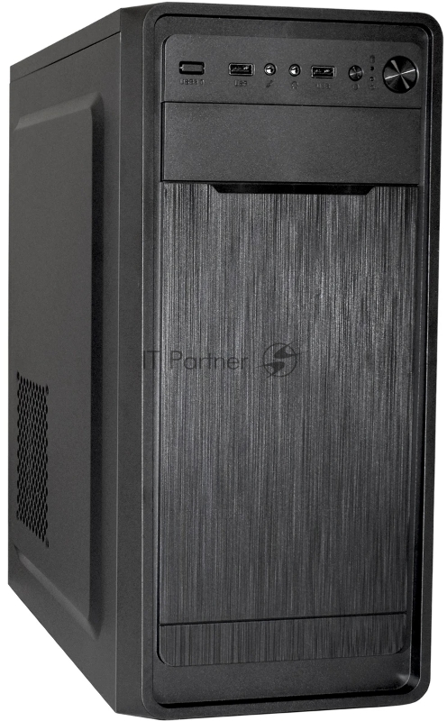 Корпус Miditower ExeGate XP-332-UNS450 (ATX, БП UNS450 с вент. 12см, 2*USB, аудио, черный)
