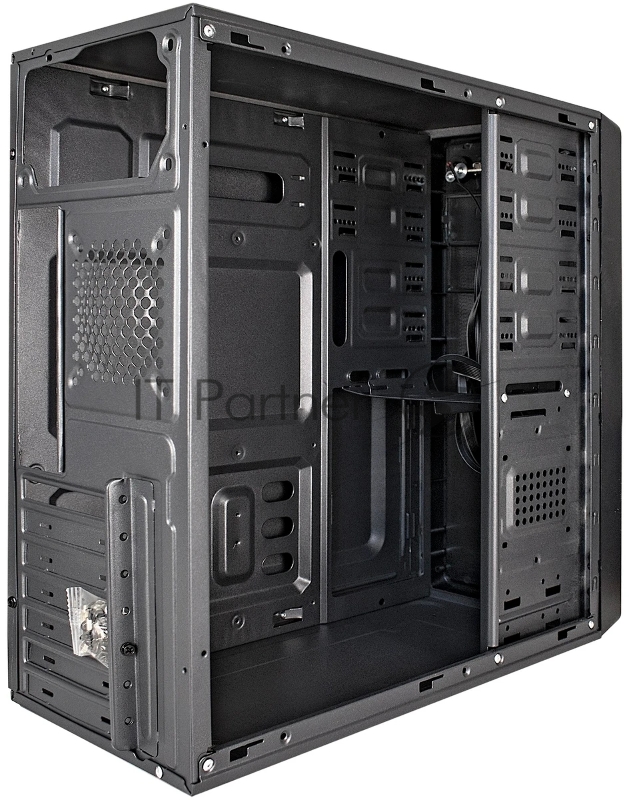 Корпус Miditower ExeGate XP-401-UNS450 (ATX, БП UNS450 с вент. 12см, 2*USB, аудио, черный)