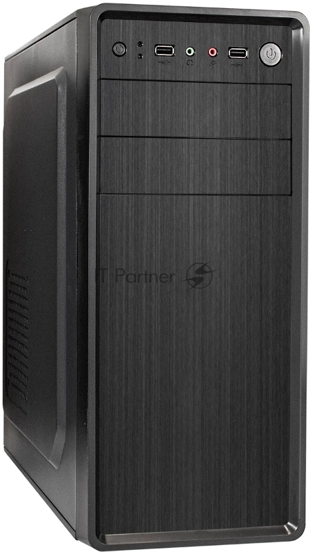 Корпус Miditower ExeGate XP-401-UNS450 (ATX, БП UNS450 с вент. 12см, 2*USB, аудио, черный)