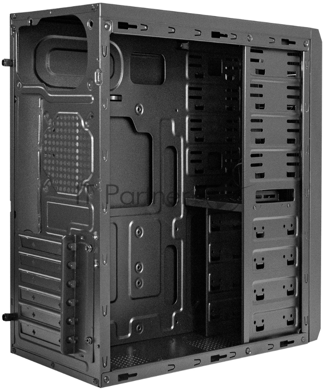 Корпус Miditower ExeGate UN-605B-UNS350 (ATX, БП UNS350 с вент. 12см, 2*USB, аудио, блокировка, черный)